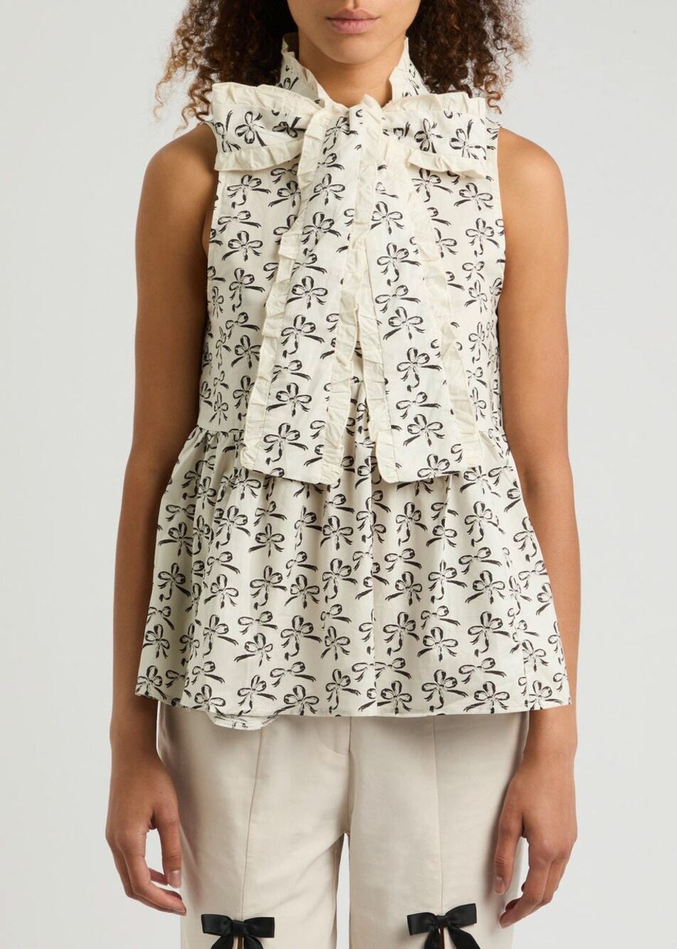 NWT Sister Jane Ribbons Bow Blouse Small S